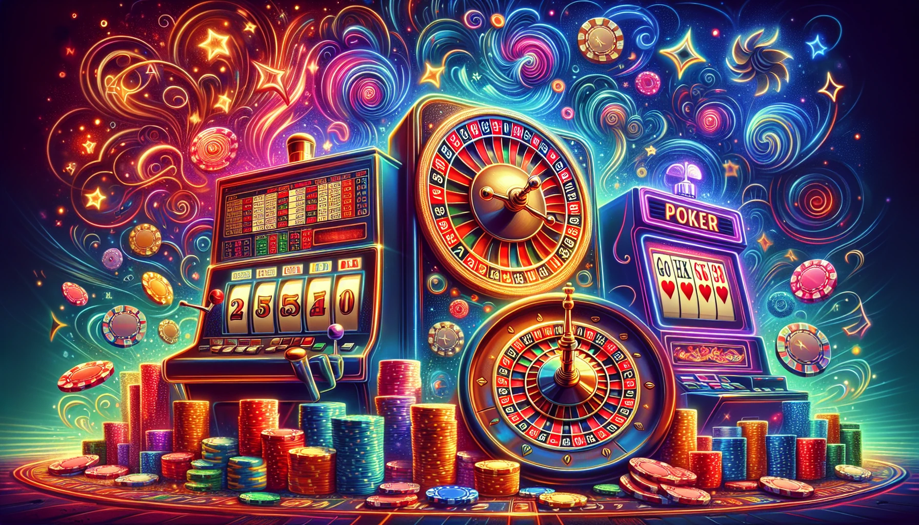 Illustration of promotional offers and bonuses at online casinos