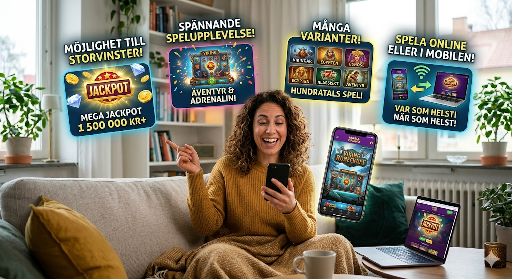 Spela jackpot slots hos mobilcasino hemma med mer vinster nästa gång och tillgång till många casinospel