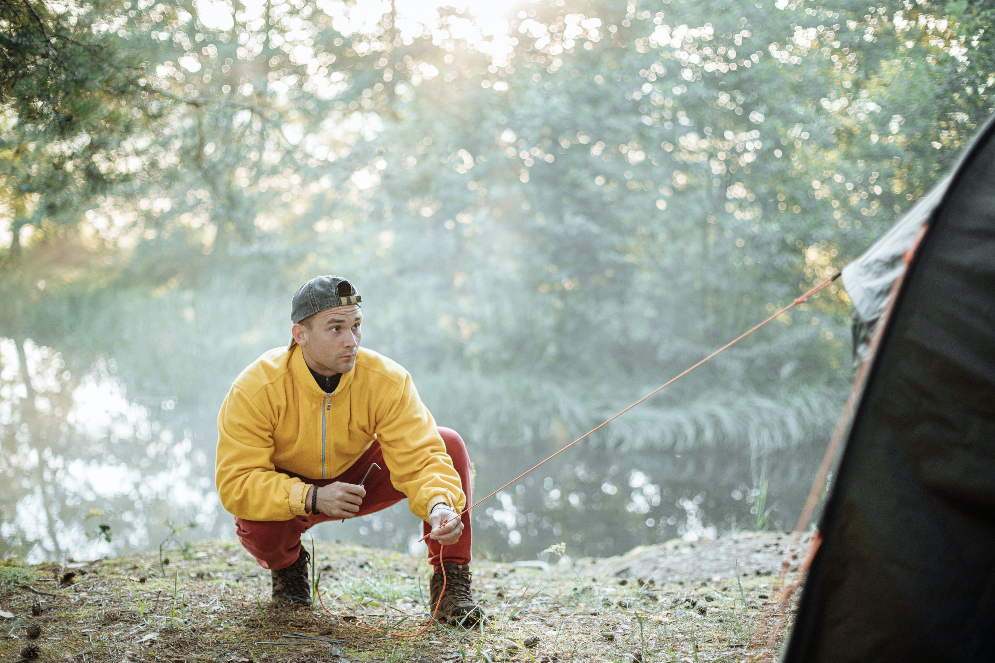 guy in a yellow jacket 