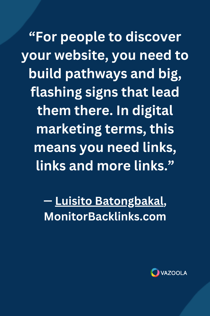 Quote by Luisito Batongbakal of MonitorBacklinks