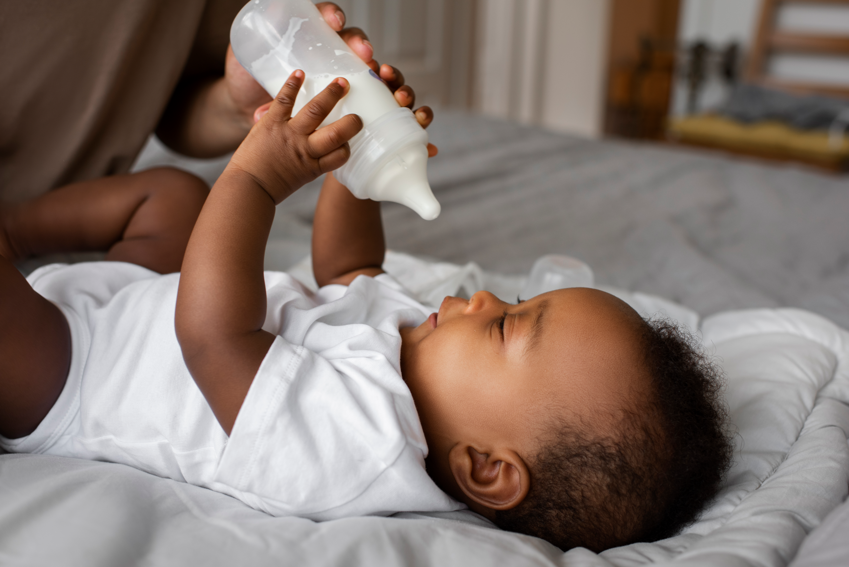 A feeding bottle is an excellent place for bacterial growth.