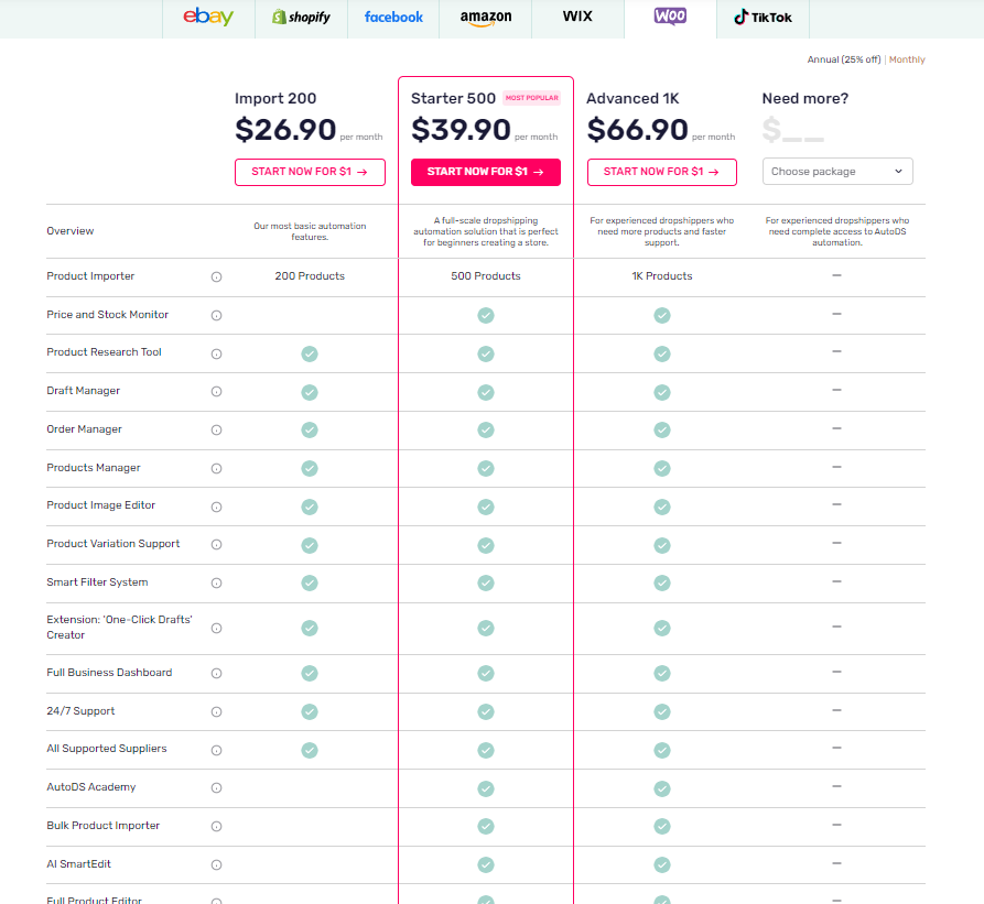 woocommerce pricing options