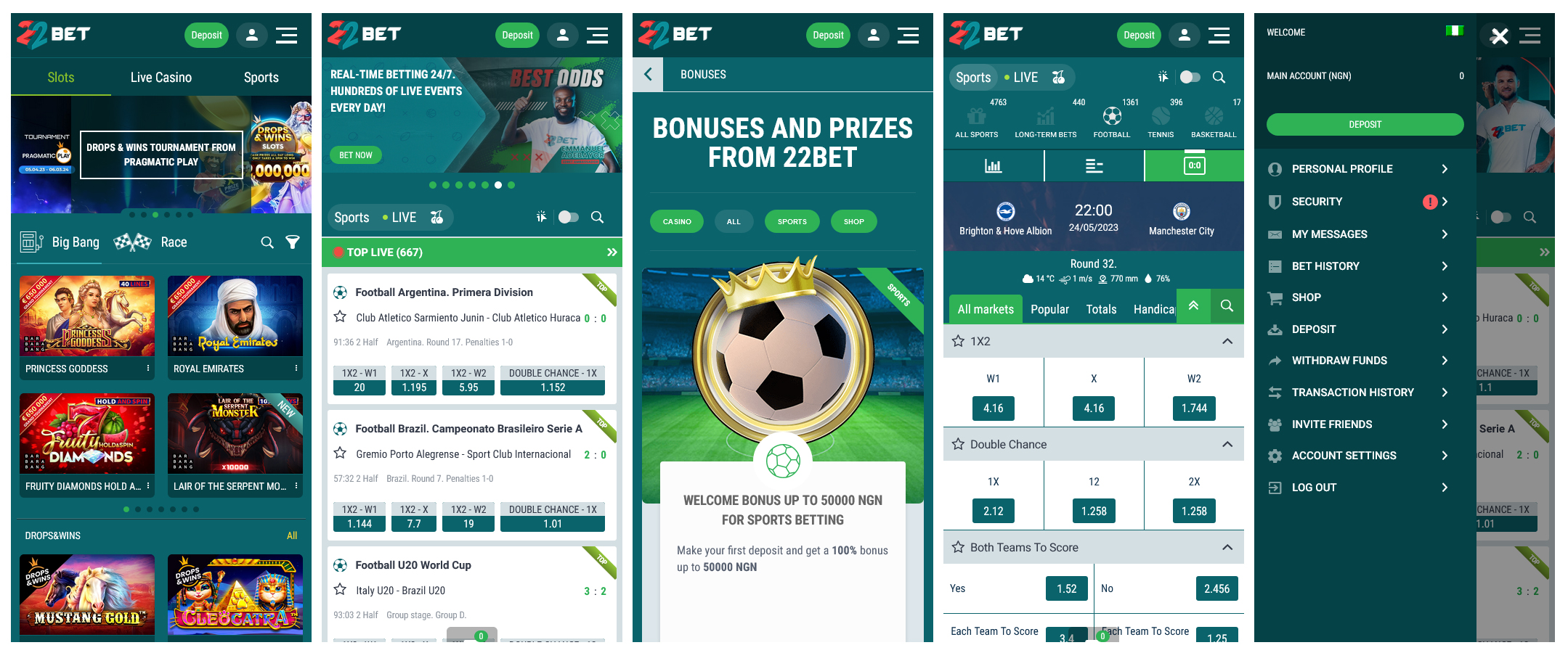 22bet casino mobile compatibility