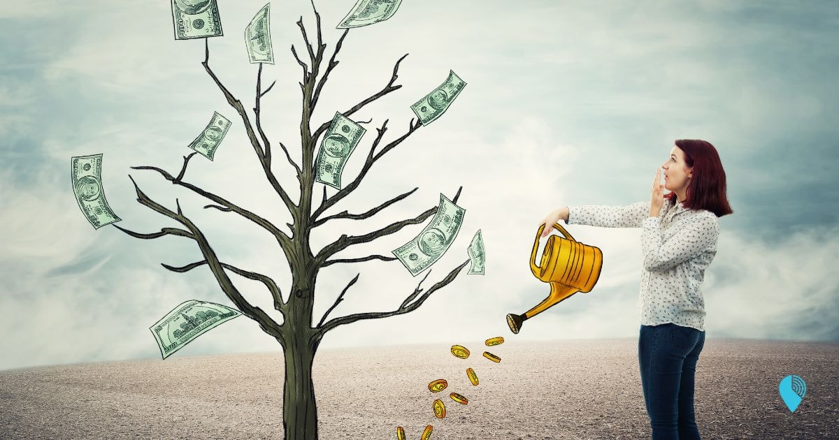 a money tree representing diverse revenue streams