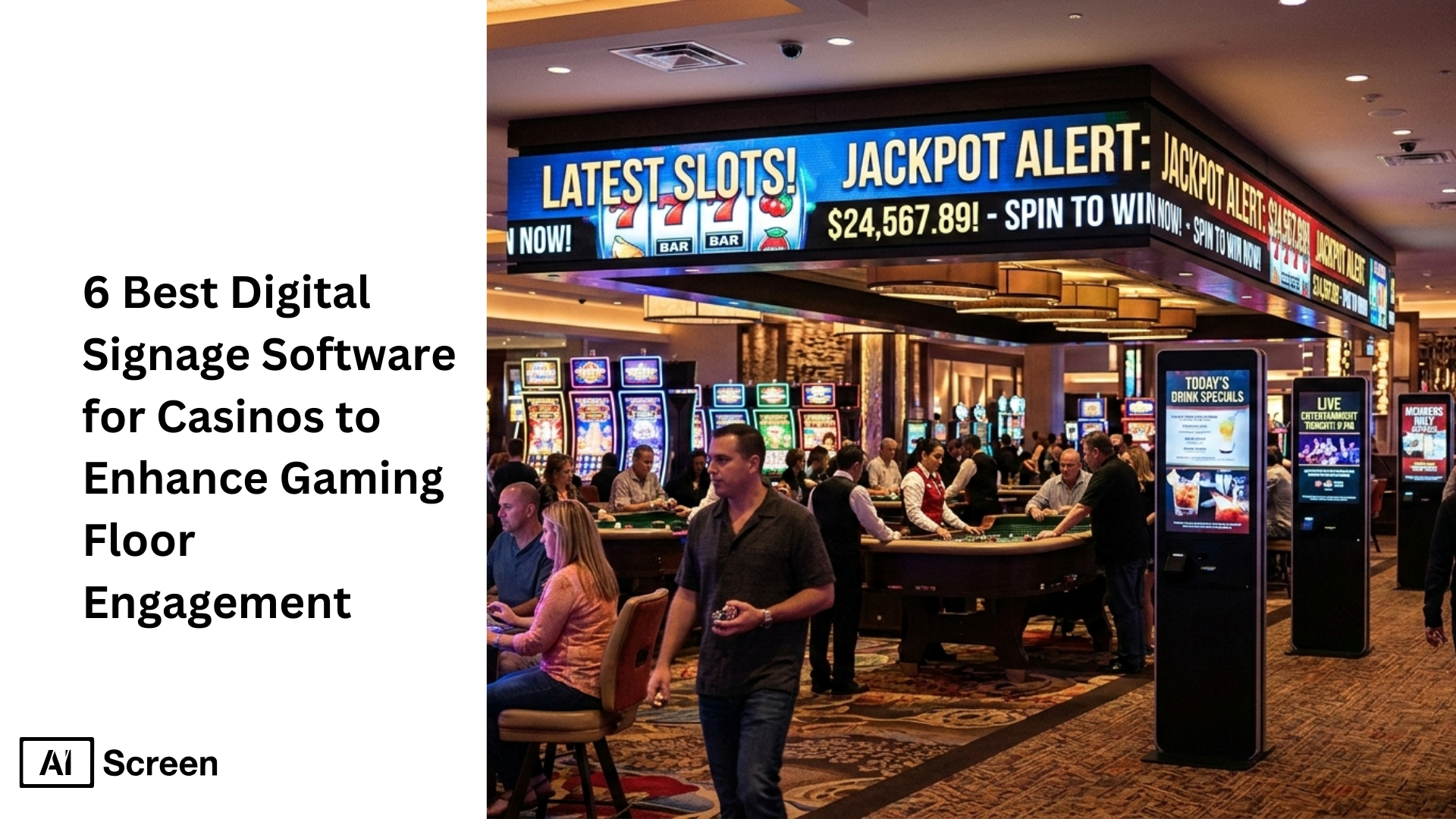 6 Best Digital Signage Software Providers for Casinos 1 digital signage software for casinos gaming floor