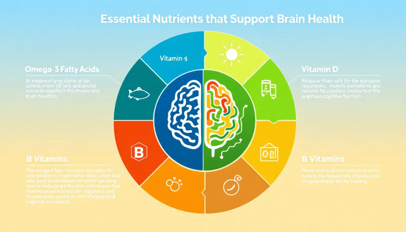 A variety of essential nutrients that support brain health.