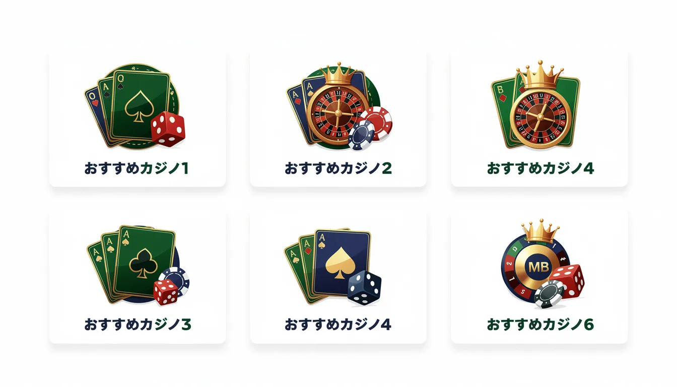 画像には、さまざまなオンラインカジノのロゴが並んでおり、特に「アビエーター カジノ」や「ベラ ジョン カジノ」のロゴが目立っています。これらのロゴは、オンラインカジノゲームや賭け金に関連した情報を提供するためにデザインされています。