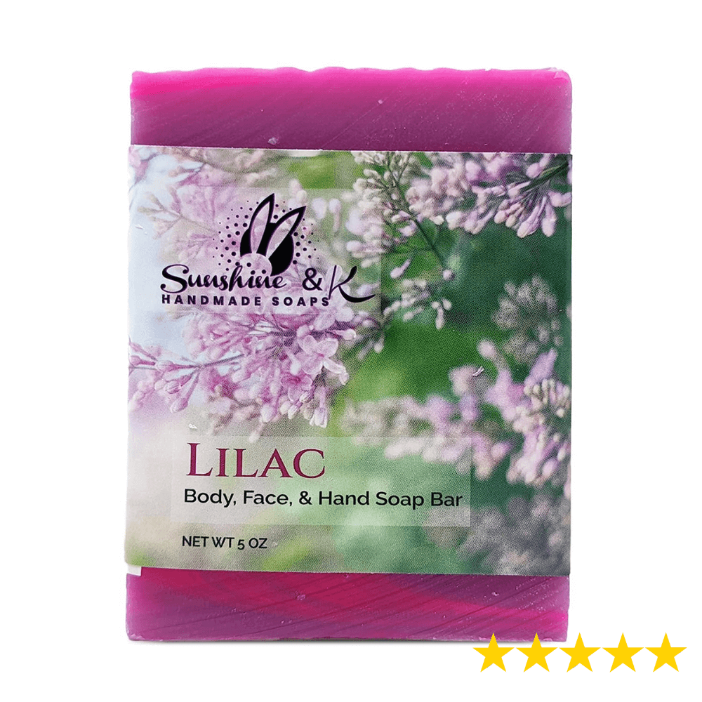 Sunshine & K Handmade Lilac Bar Soap