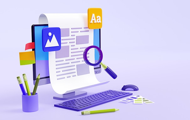 Modern dental website layout on a laptop showcasing professional dental website design tips for better SEO and patient conversion.