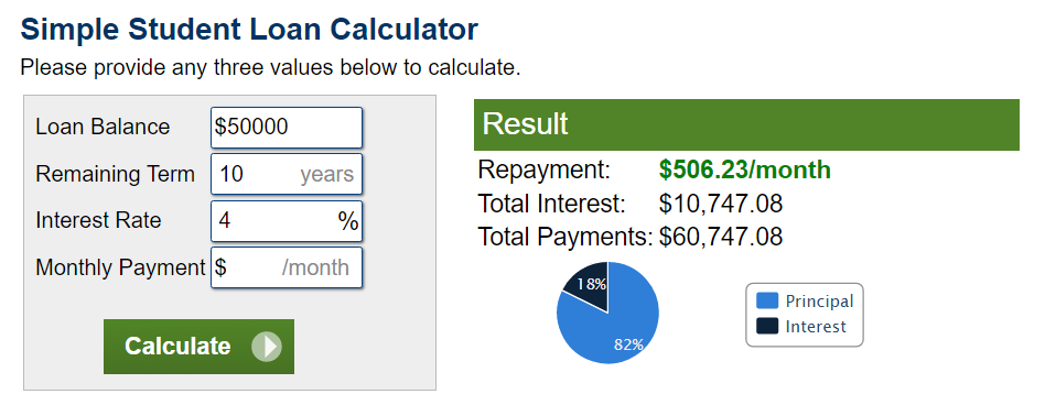 Refinanced Student Loan Ex.