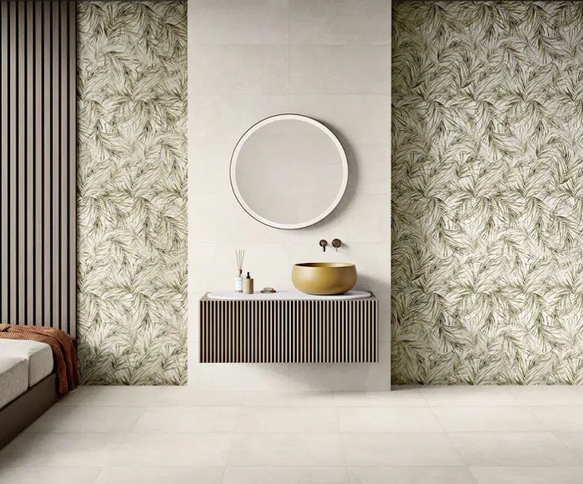 Sense Garden Pattern Matt Wall Tiles by Love and Margres