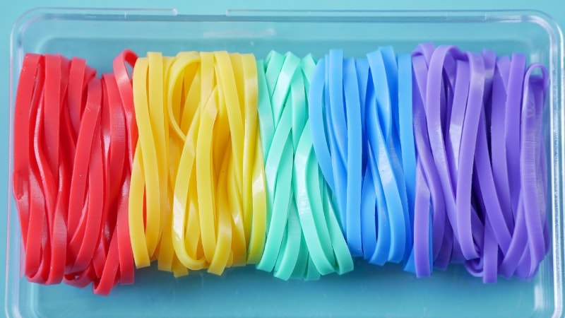 Synthetic Rubber in different colors