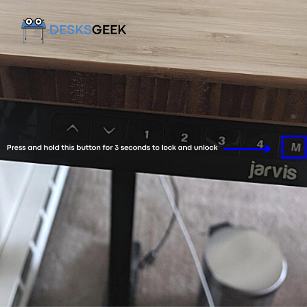 An image showing the button to Unlock Fully Jarvis Desk
