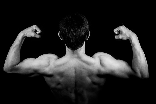 work on strong back muscles for better arm strength