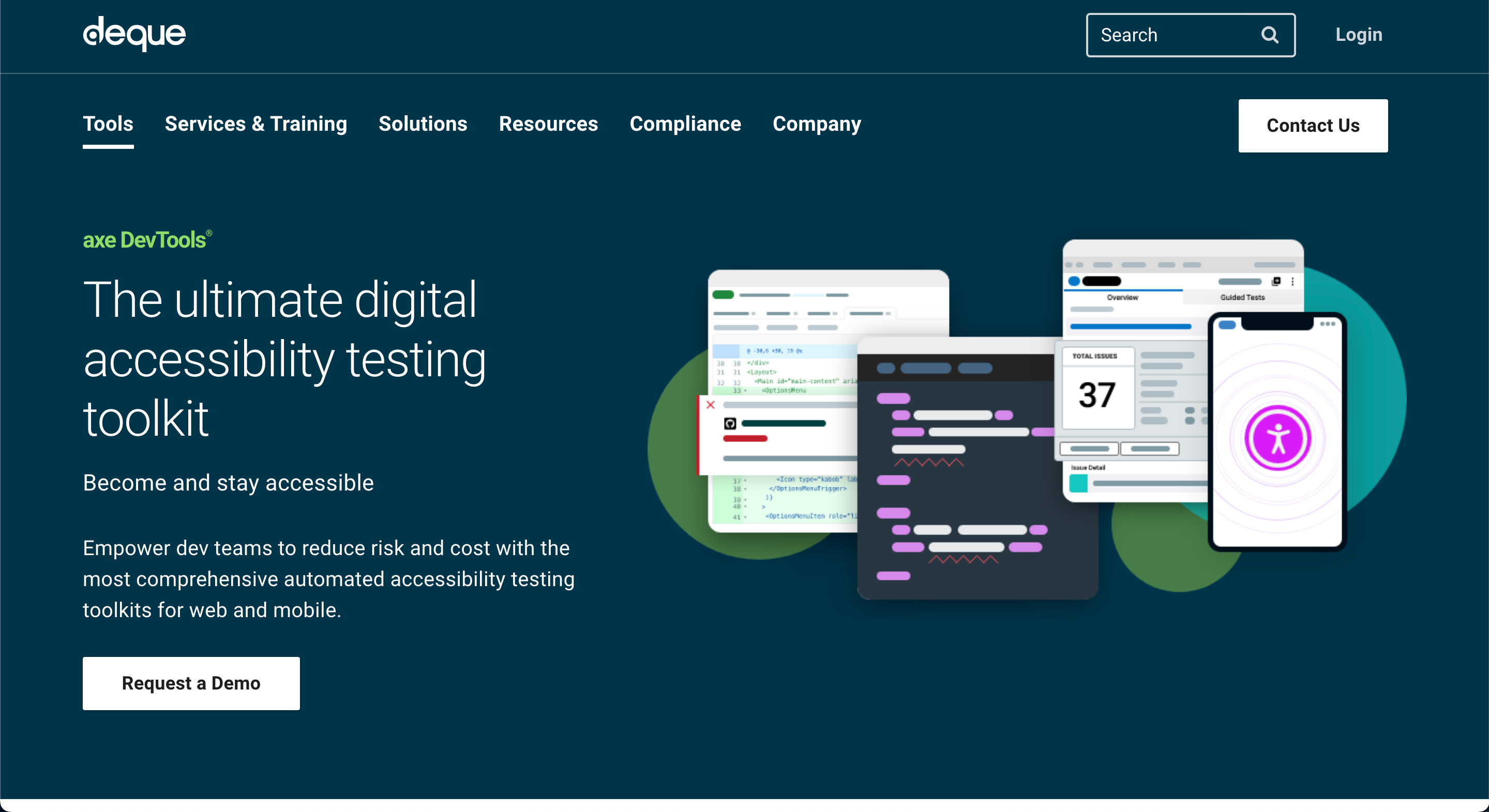 Screenshot vom axe DevTools