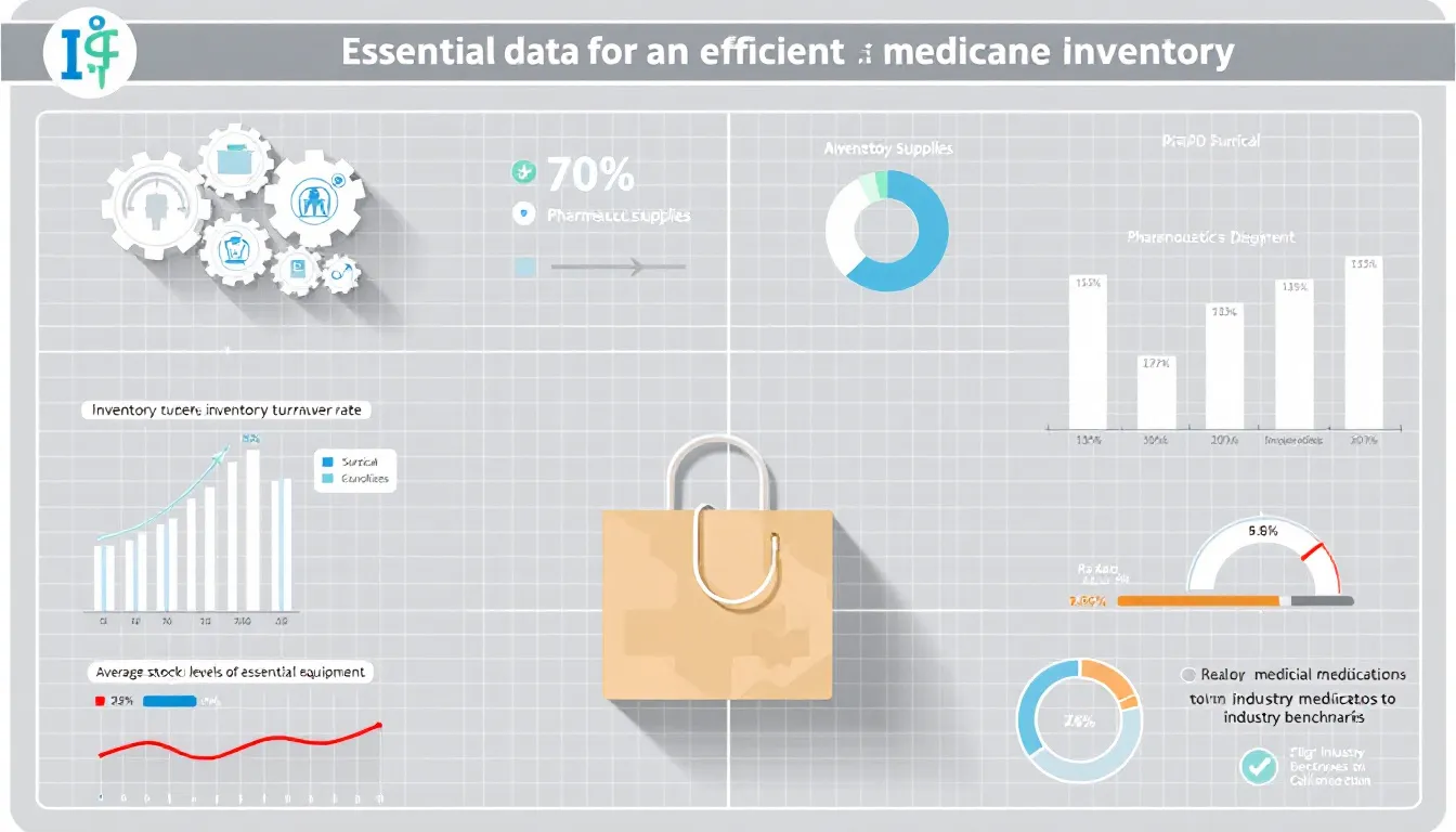 Ejemplo de datos esenciales para un inventario médico eficiente en un centro de salud.