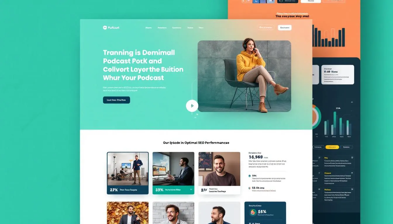 An example of a well-optimized podcast website for SEO.