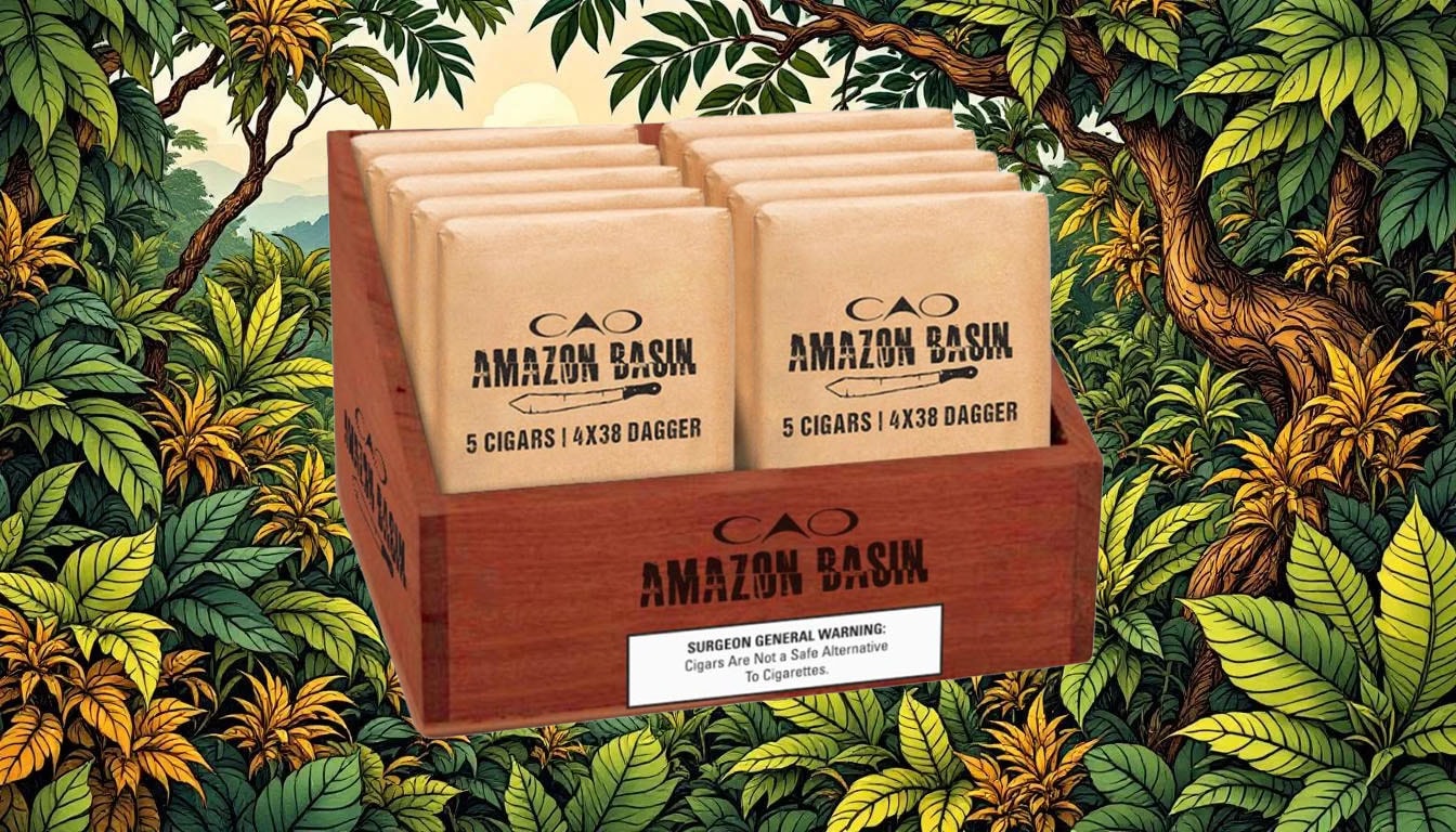 A lush view of the Amazon rainforest, highlighting the rich tobacco-growing environment.