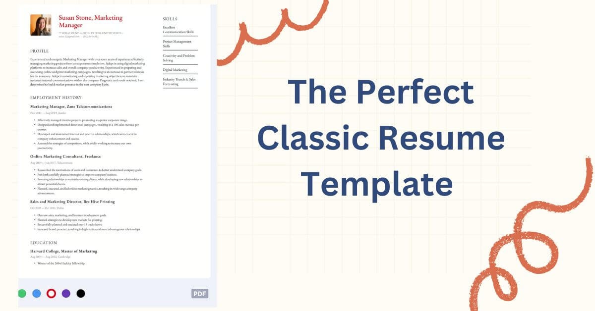 Simple resume template from a resume builder that has a resume summary included. Best Resume Template