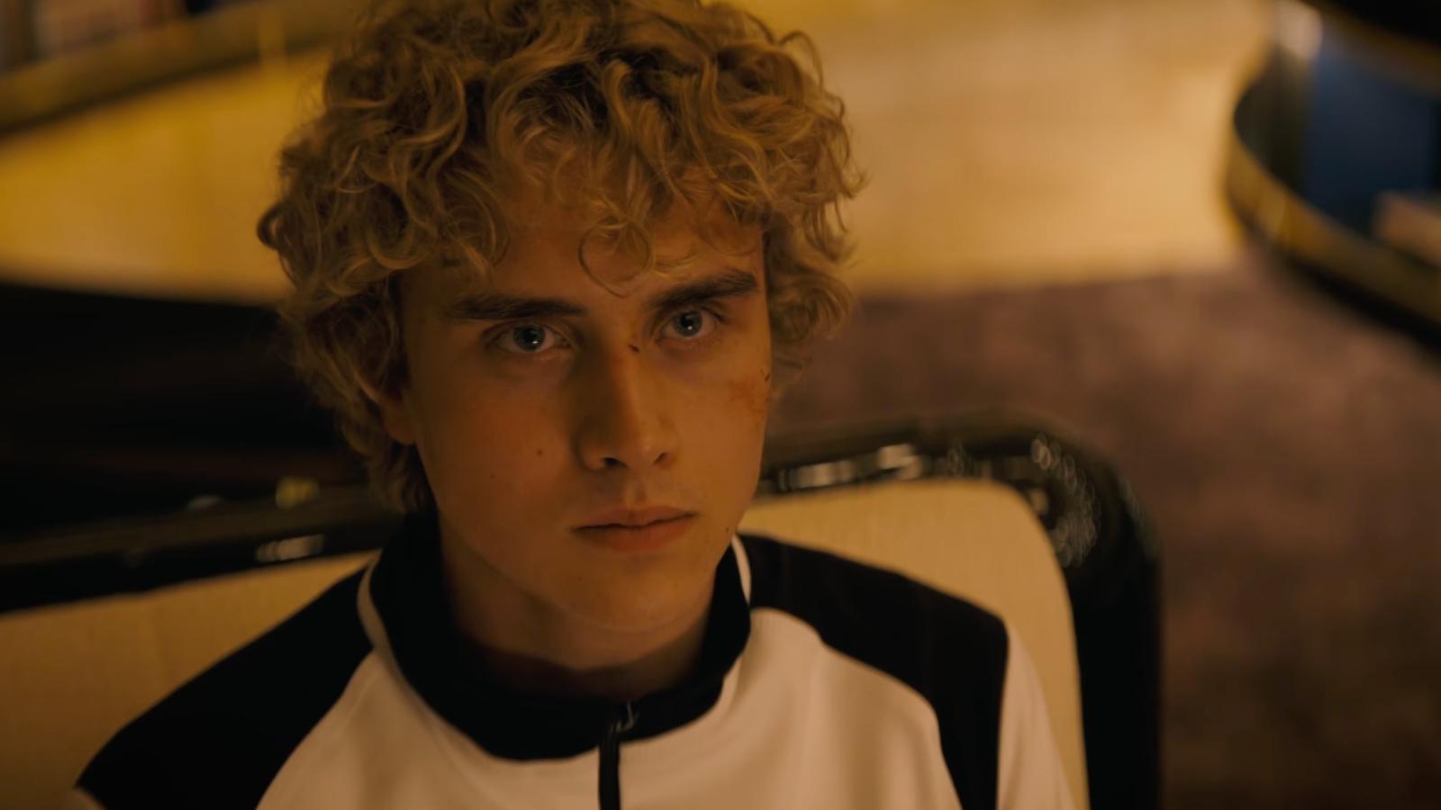 Joseph Zada as Haymitch Abernathy in The Hunger Games: Sunrise on the Reaping Trailer