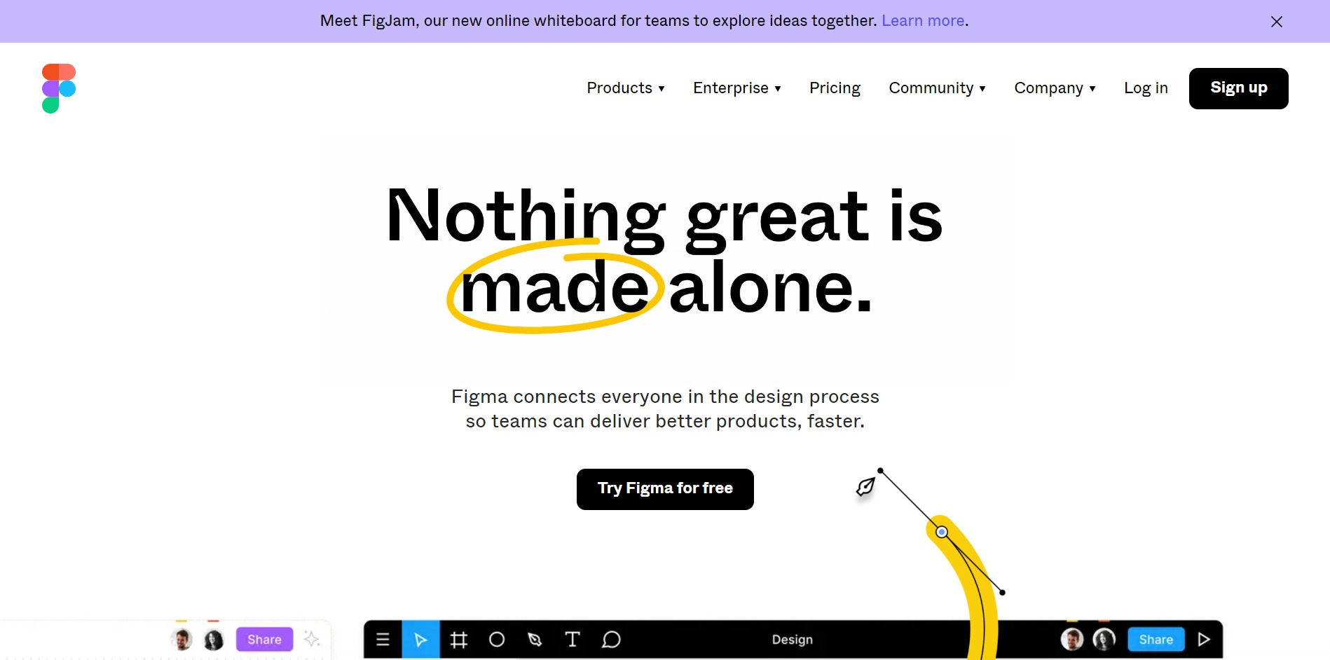 Figma home page