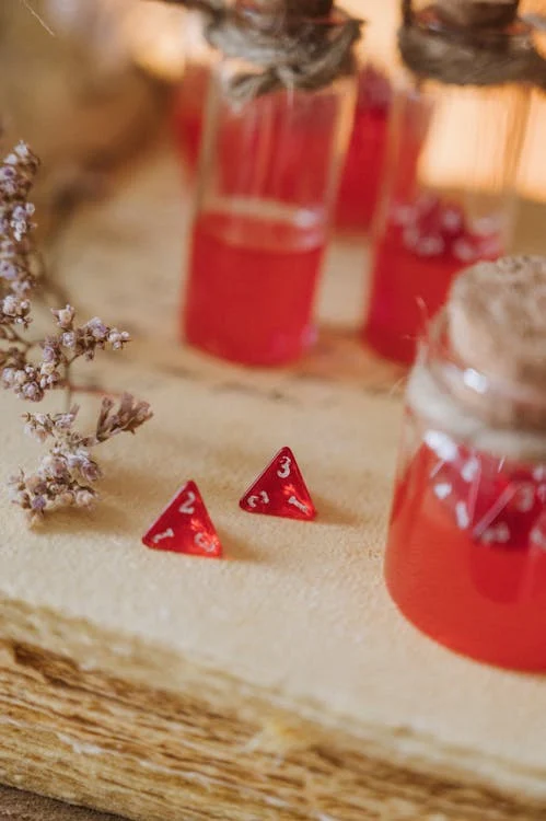 Two dice from a tabletop game