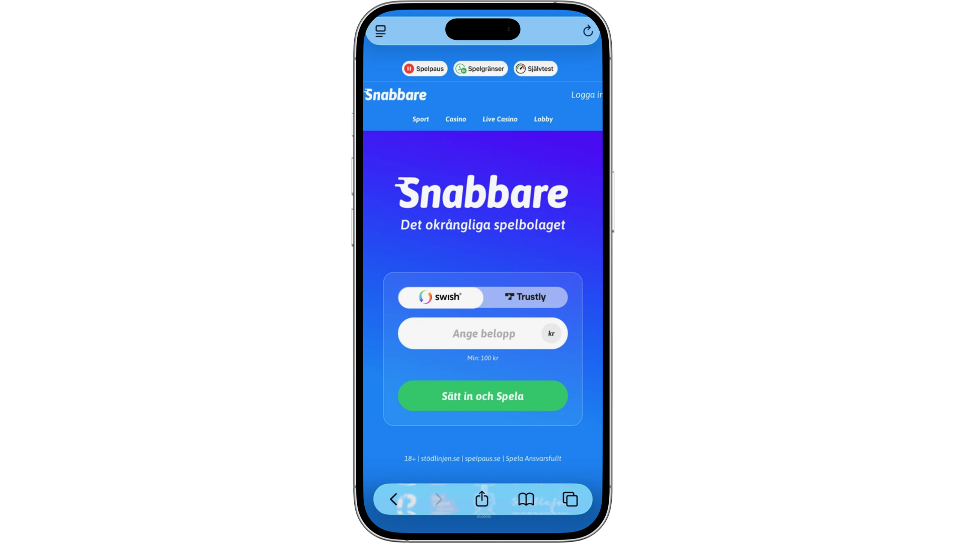 Snabbare Casino i mobilen