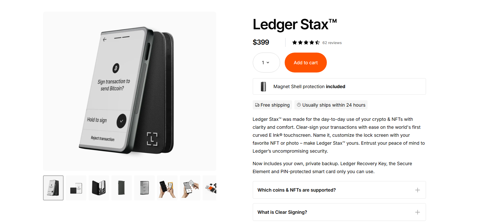 Ledger Stax