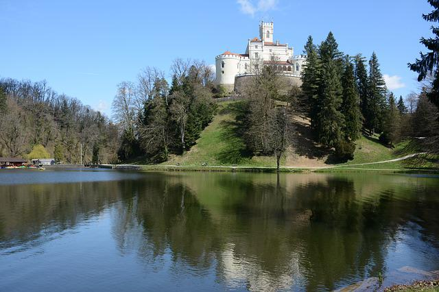 trakoscan, castle, croatia. Trakošćan Castle