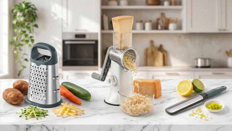 Best cheese grater types for hard cheese, vegetables, and lemon zest.