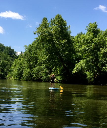 paddle boarding is a full body workout