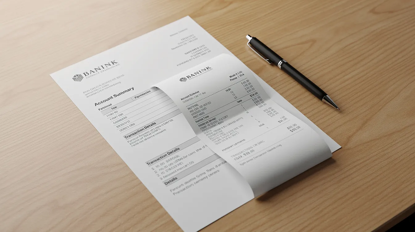 ba6cdcf4 4218 42d8 8836 67b0f4e59923 The image features official bank documents, including a receipt, alongside a pen, all placed neatly on a clean wooden desk. This setting suggests a focus on financial matters, possibly related to business loans or the Mudra scheme, emphasizing the importance of proper documentation for applicants seeking funding for micro enterprises.