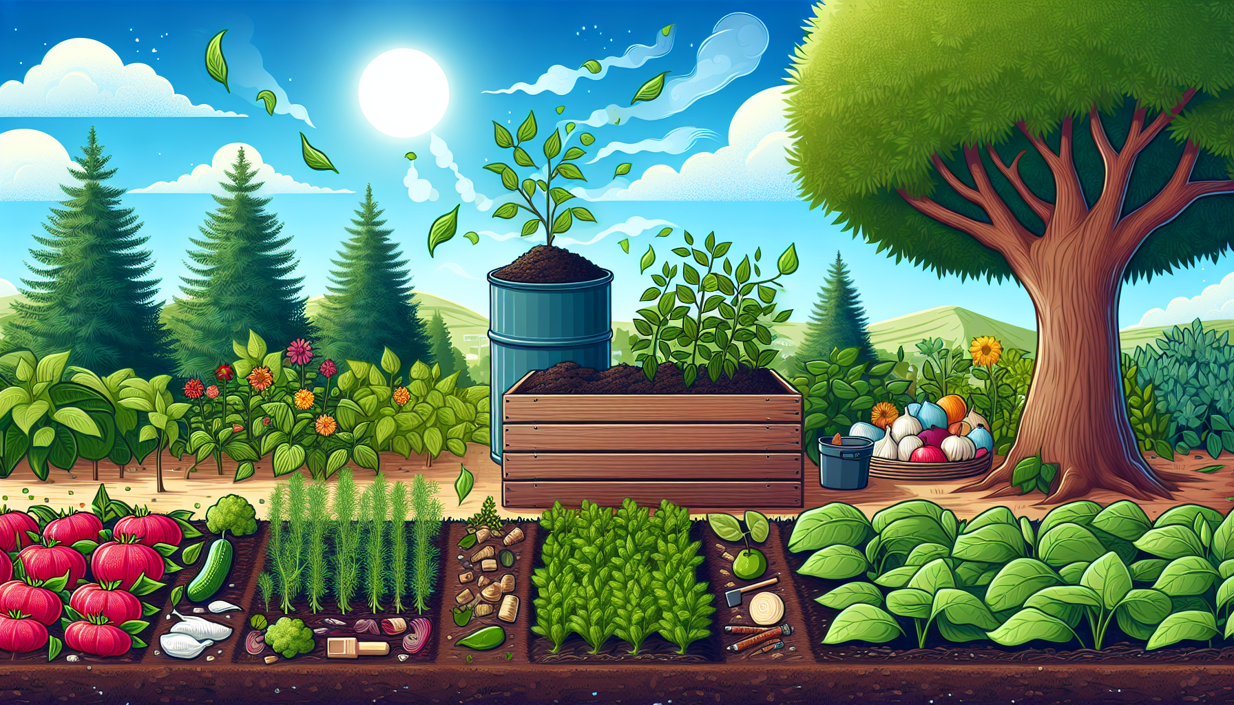 Environmental benefits of home composting