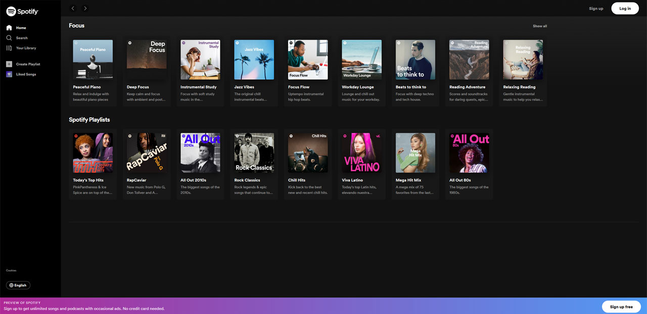 Spotify - Web Player: Music for everyone