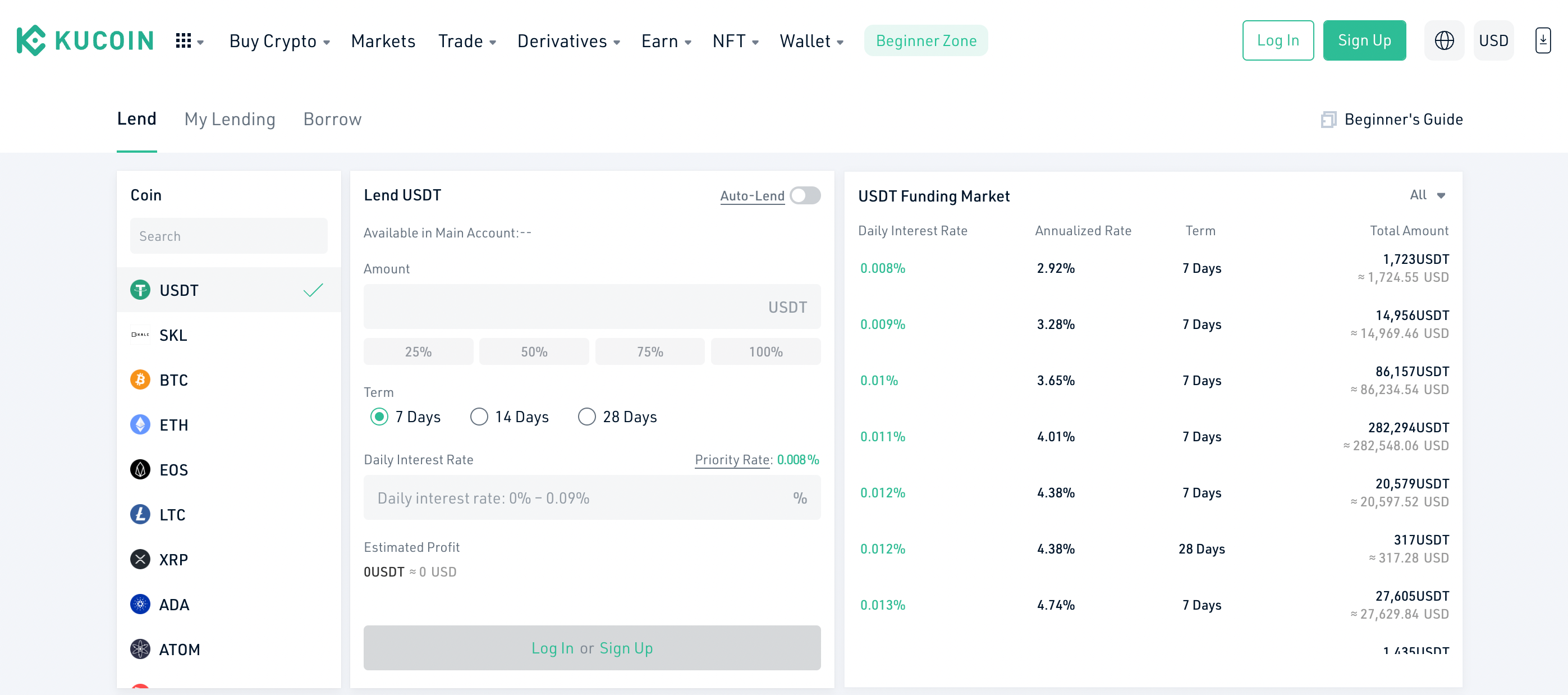 crypto lending