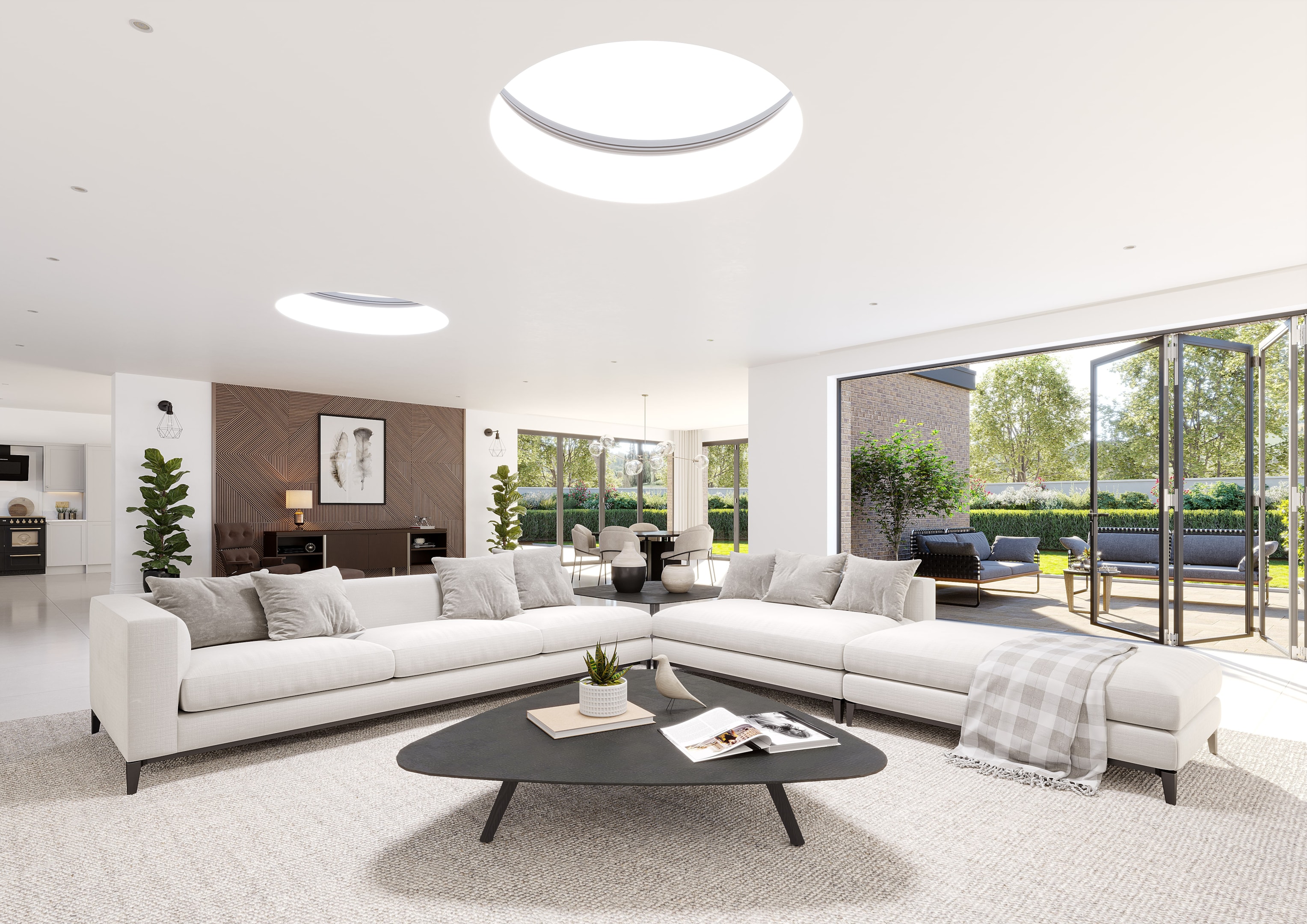 circular roof lights