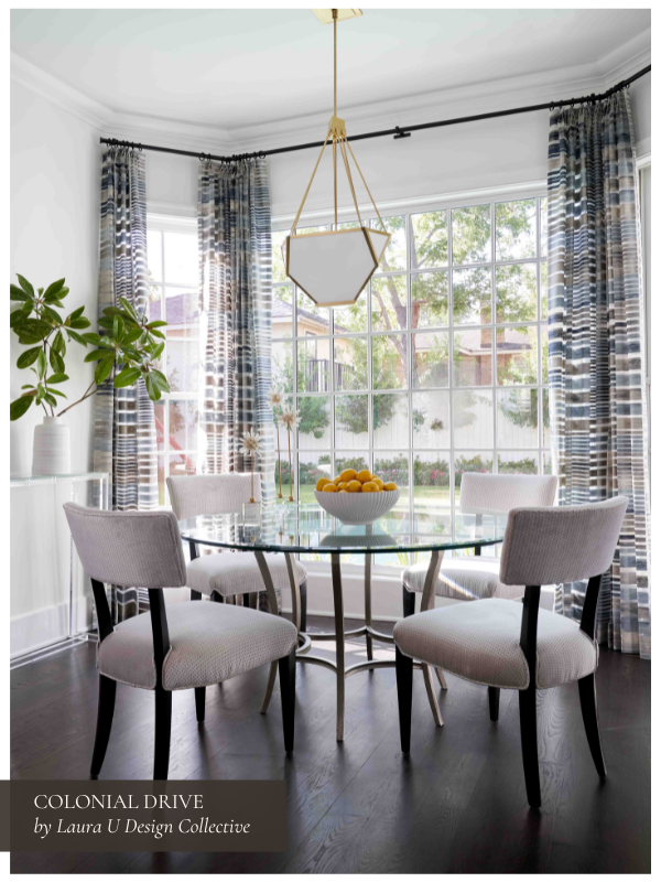 pendant light in breakfast room