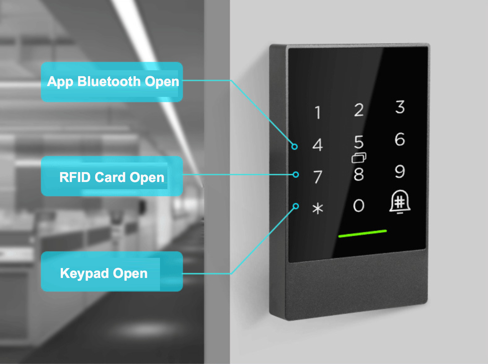 wifi keypad access controller