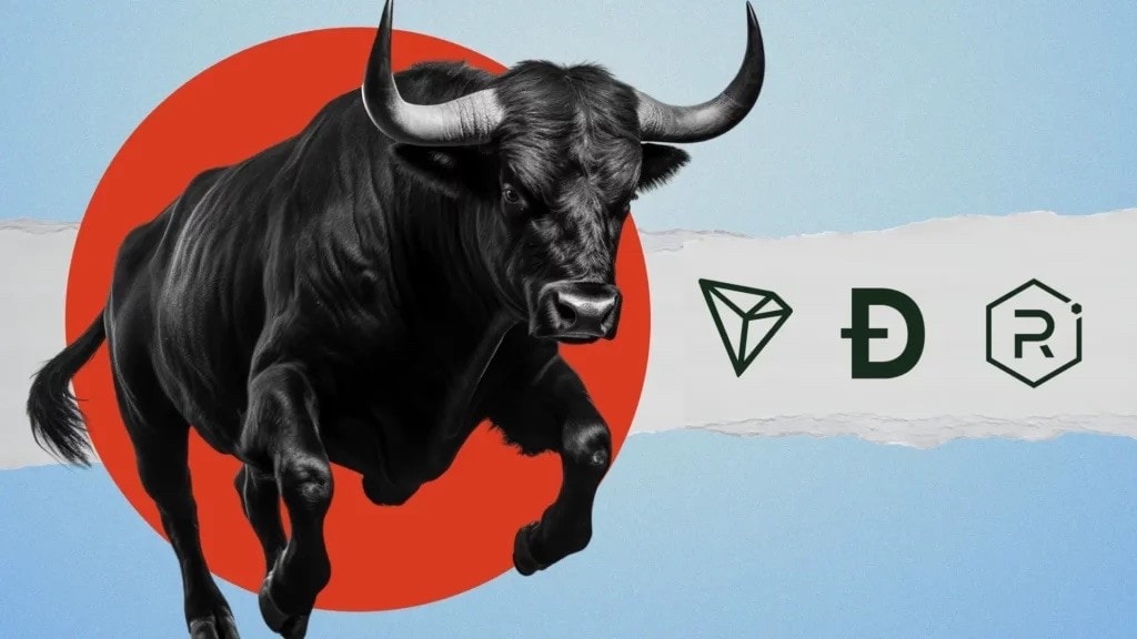 A visual representation of whale activity in cryptocurrency markets, signalled by a Bull!