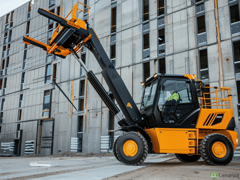 ładowarka teleskopowa na budowie