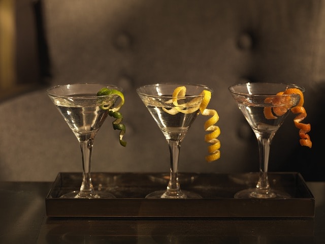 martini, cocktail, libation