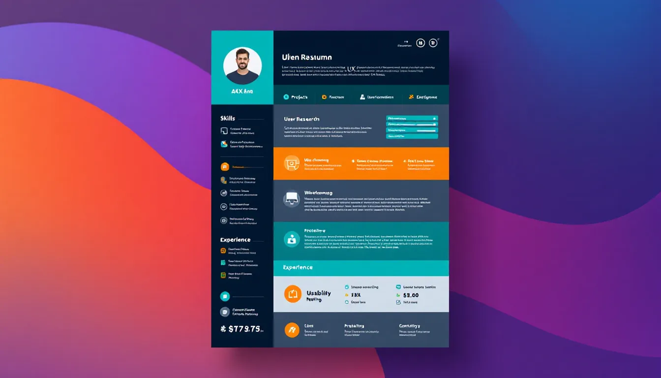 A strong UX designer resume showcasing key elements.