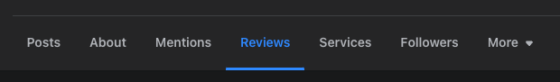 facebook reviews link