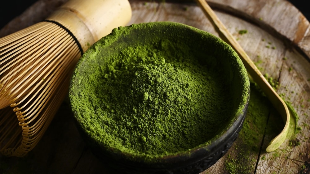 Japanese rich green tea matcha powder