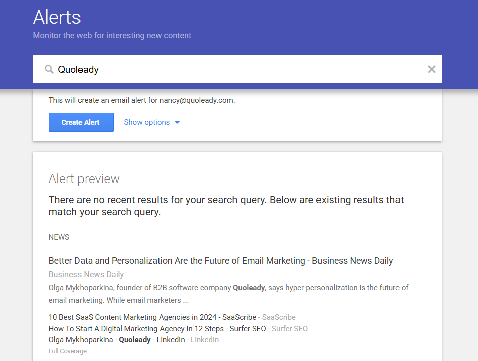 Enhanced online presence