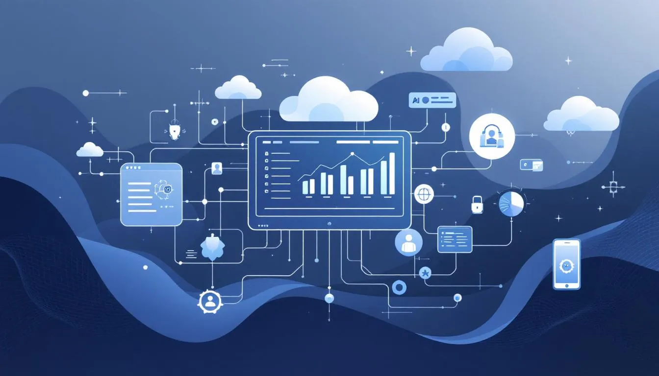Une illustration représentant la transformation digitale dans le secteur du leasing.