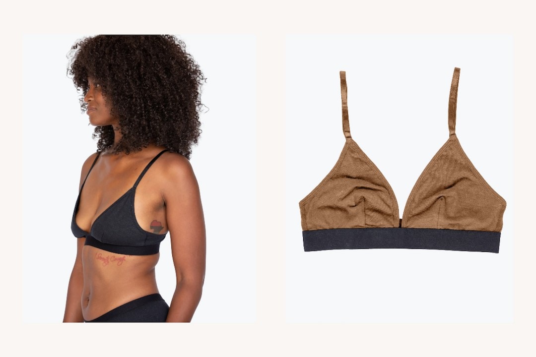 Organic comfort triangle bralette by wama