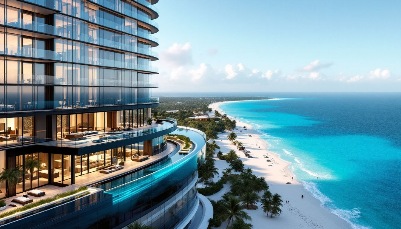 Modern amenities available in new condos in Playa del Carmen.