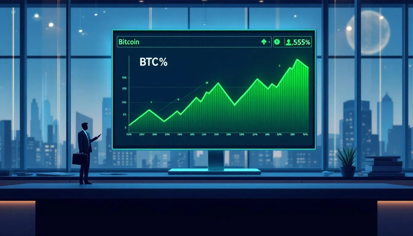 The image illustrates the resurgence of Bitcoin ETFs, highlighting the growing access for both institutional and retail investors to digital assets. It features various financial symbols representing the cryptocurrency market, including Bitcoin's price and trading activity, emphasizing the evolving landscape of investment opportunities in this asset class.