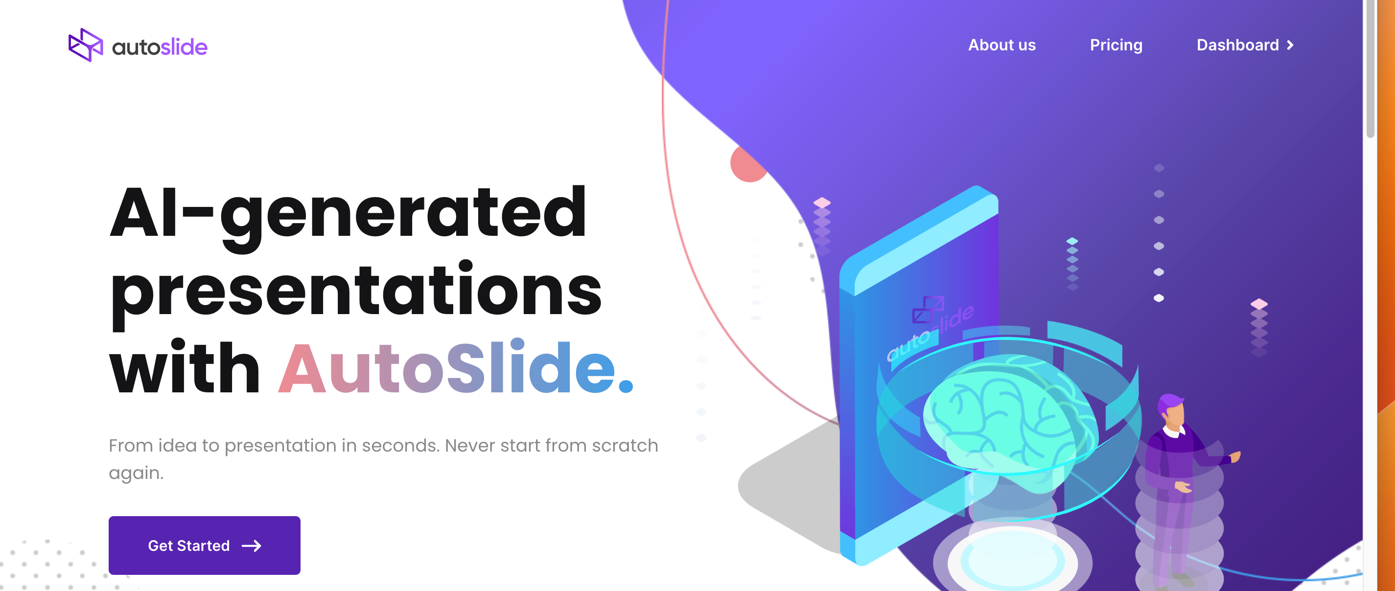 Autoslide - AI Presentation maker - bare bones, not a lot of customization